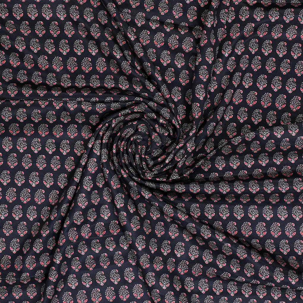 Tiny Small Mango Leaves Decorative Digital Printed Fabric - Crepe – cr 0 ma0428 110 tiny small mango leaves decorative digital printed fabric crepe 1