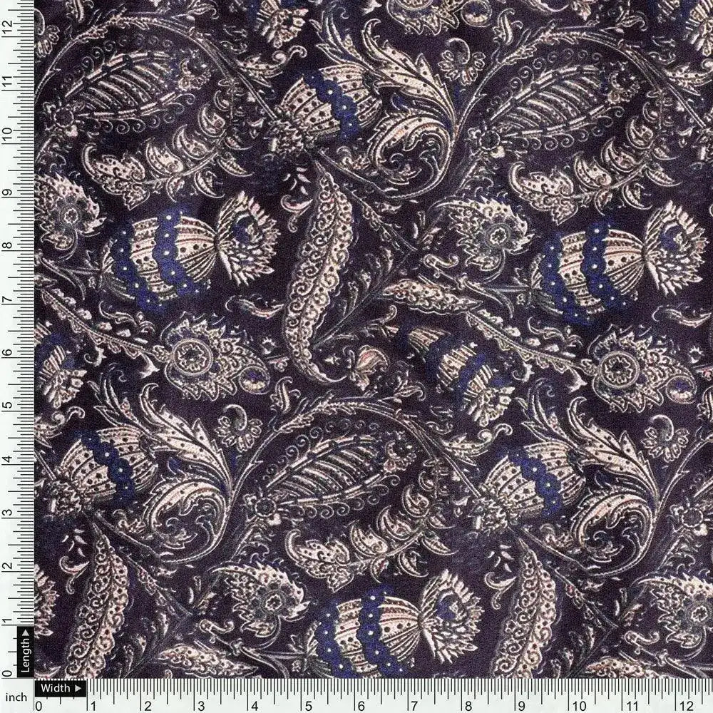Brown Paisley Seamless Digital Printed Fabric – cr 0 ma06308 110 brown paisley seamless digital printed fabric 4