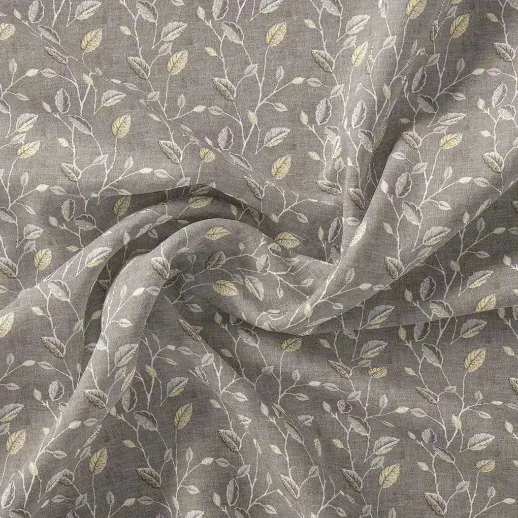 Brown Leaves With Stalk Digital Printed Fabric - Crepe – cr 0 ma06380 110 brown leaves with stalk digital printed fabric crepe 1