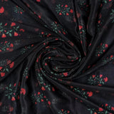 Red Flower over Black Base Digital Printed Fabric – cr 0 ma06441 110 red flower over black base digital printed fabric 1