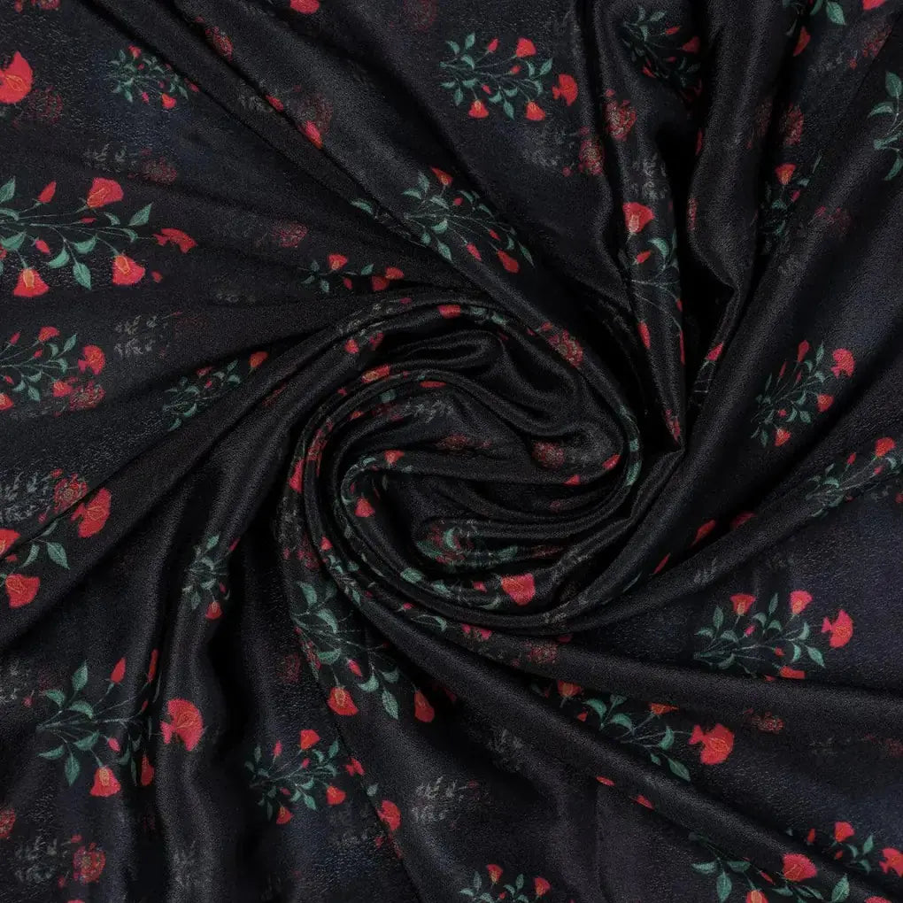 Red Flower over Black Base Digital Printed Fabric – cr 0 ma06441 110 red flower over black base digital printed fabric 1
