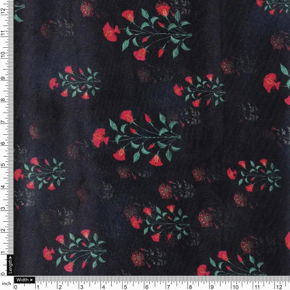 Red Flower over Black Base Digital Printed Fabric – cr 0 ma06441 110 red flower over black base digital printed fabric 4