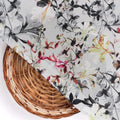 Calico Flower Yellow And Purple Floral Digital Printed Fabric - Silk Crepe – cr 0 ma07184 110 calico flower yellow and purple floral digital printed fabric silk crepe 2