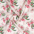 Beautifull Pink Calendula Flower Digital Printed Fabric - Silk Crepe – cr 0 ma08529 110 beautifull pink calendula flower digital printed fabric silk crepe 1