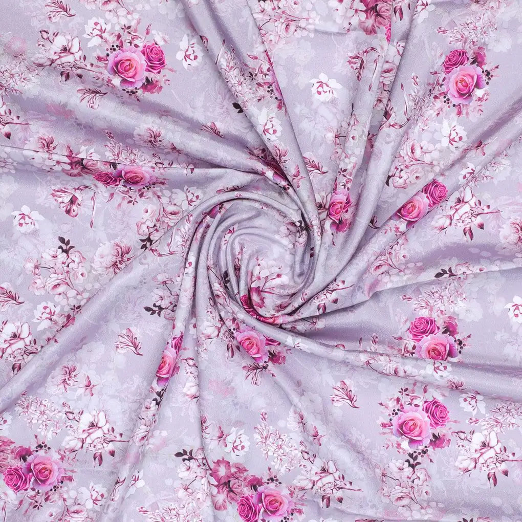 Tiny Roses Of Seamless Pattern Digital Printed Fabric - Silk Crepe – cr 0 ma08607 110 tiny roses of seamless pattern digital printed fabric silk crepe 1