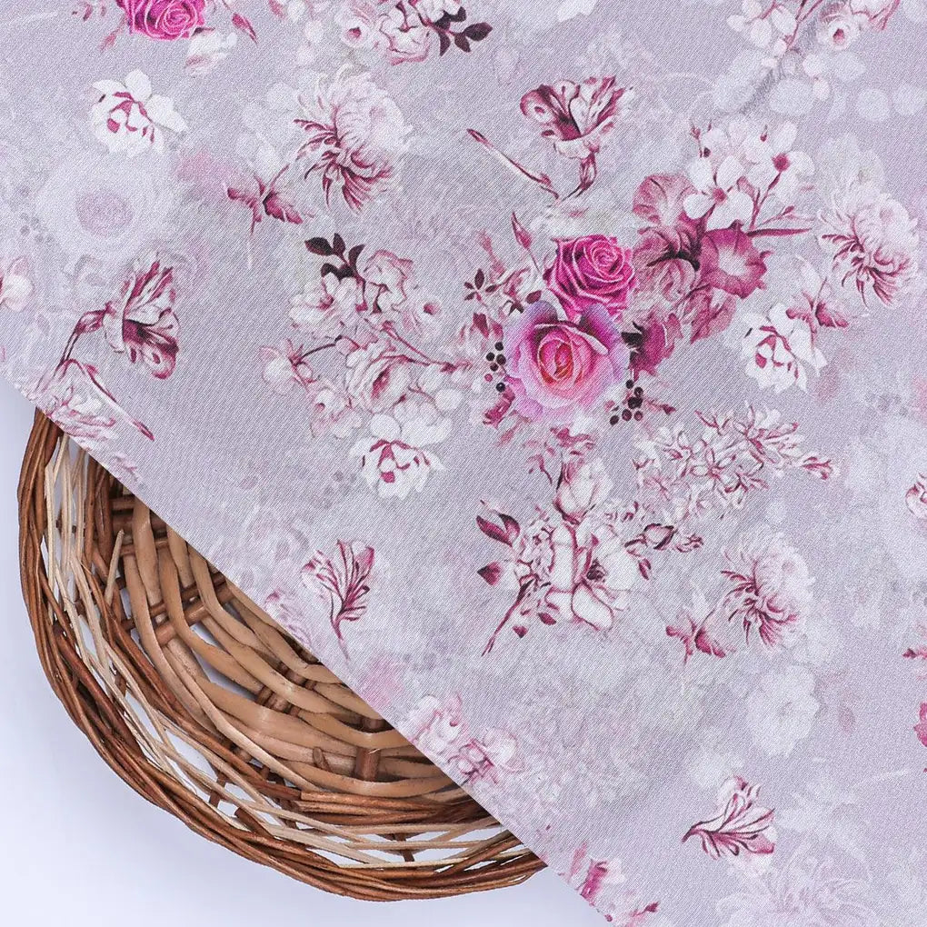 Tiny Roses Of Seamless Pattern Digital Printed Fabric - Silk Crepe – cr 0 ma08607 110 tiny roses of seamless pattern digital printed fabric silk crepe 2