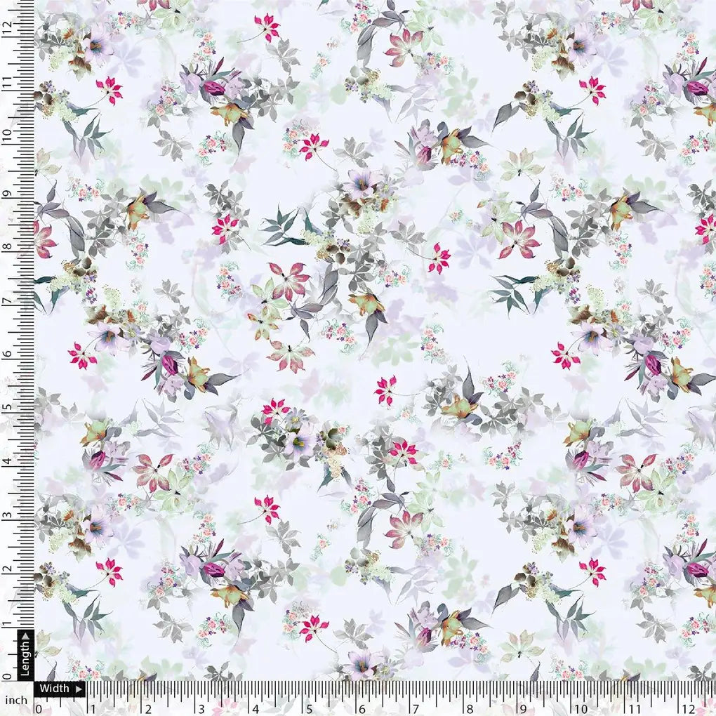 Tiny Iris With Leaves Digital Printed Fabric - Silk Crepe – cr 0 ma08632 110 tiny iris with leaves digital printed fabric silk crepe 4