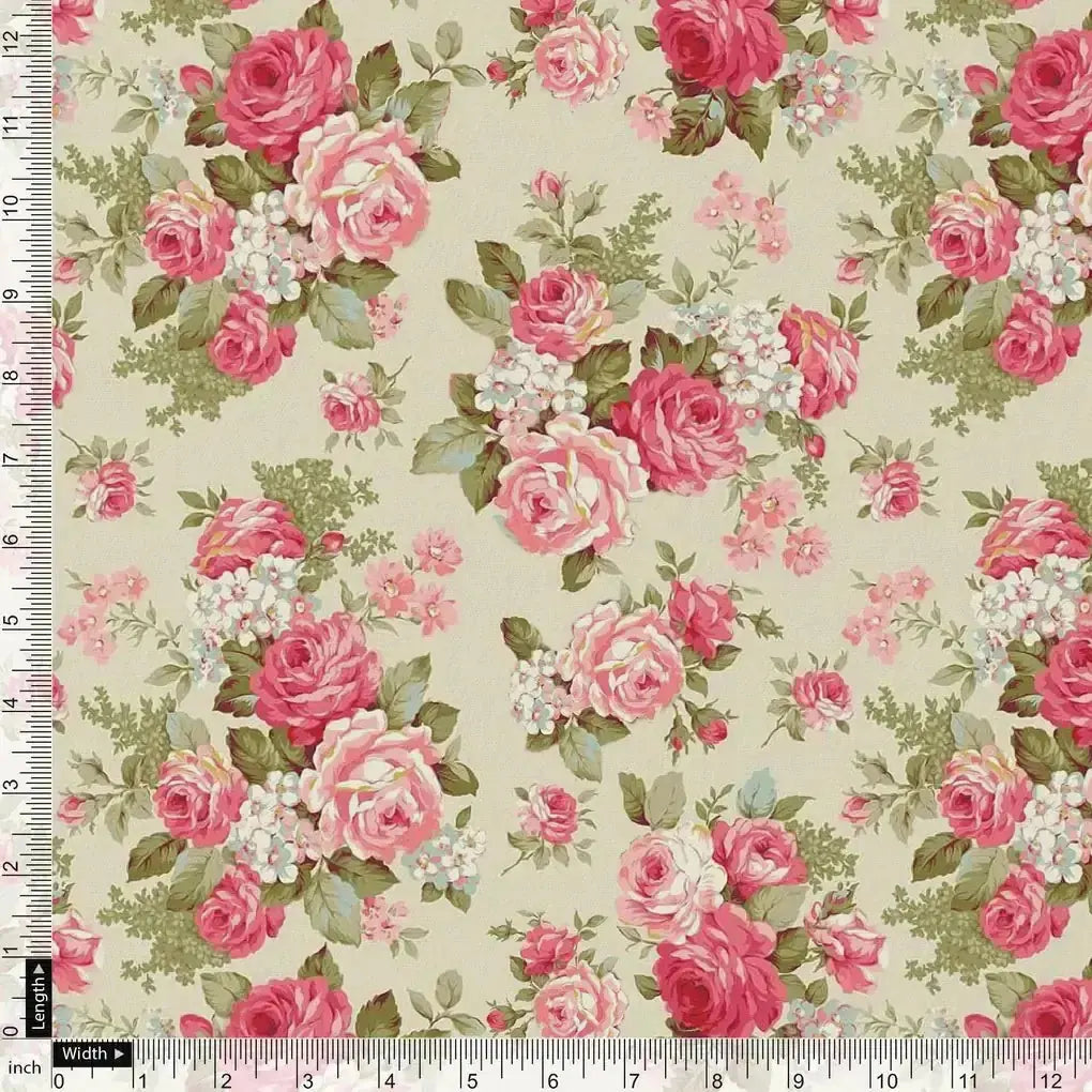 Beautiful Bunch of Roses Digital Printed Fabric – cr 0 ma09113 110 beautiful bunch of roses digital printed fabric 4