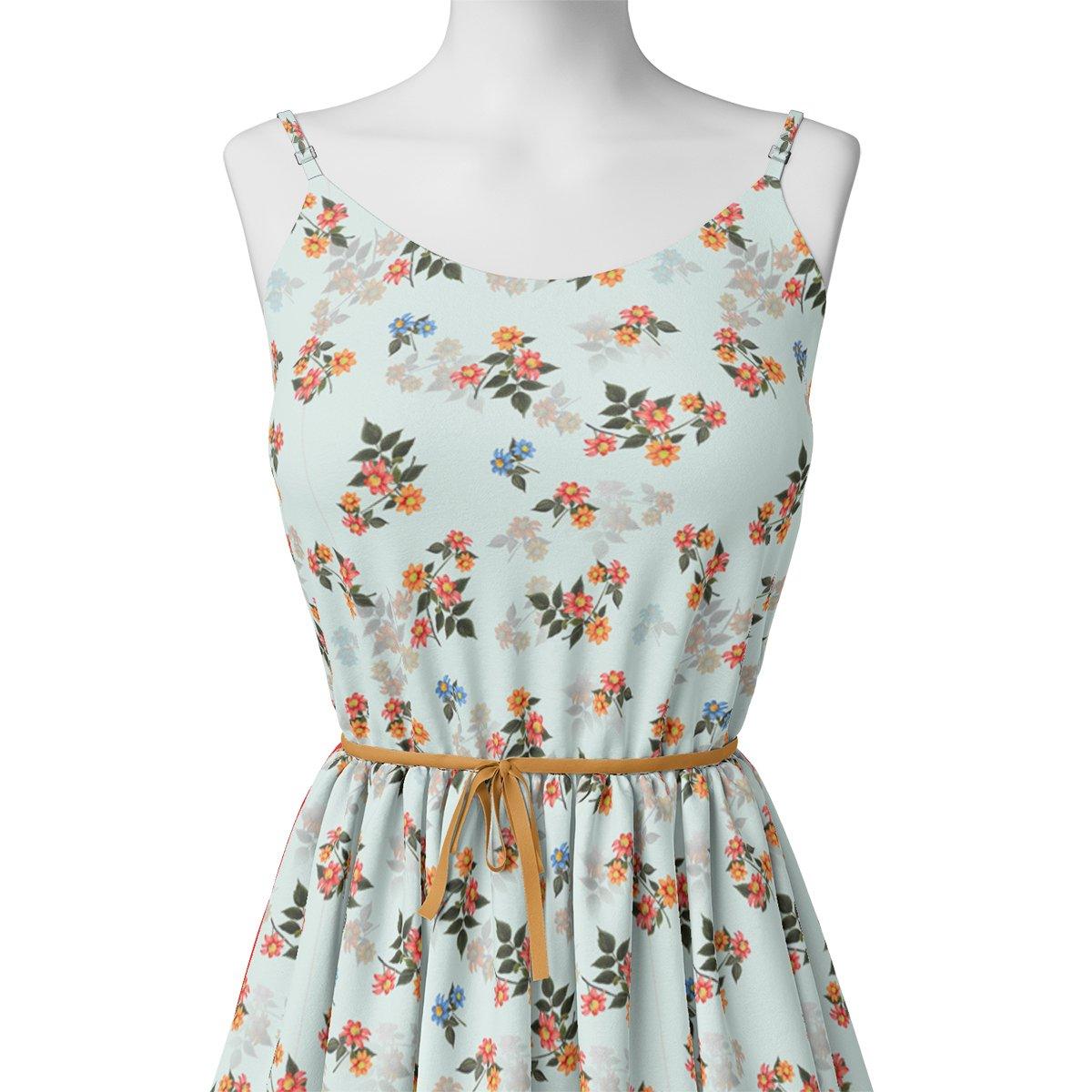 Floating Yellow Sunflower With Green Leaves Digital Printed Fabric - Crepe – cr 0 ta 05696 110 floating yellow sunflower with green leaves digital printed fabric crepe 2