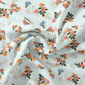 Floating Yellow Sunflower With Green Leaves Digital Printed Fabric - Crepe – cr 0 ta 05696 110 floating yellow sunflower with green leaves digital printed fabric crepe 3
