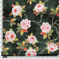 Ditsy Pink Rose With Green Leaves Digital Printed Fabric - Crepe – cr 0 ta 05727 110 ditsy pink rose with green leaves digital printed fabric crepe 4