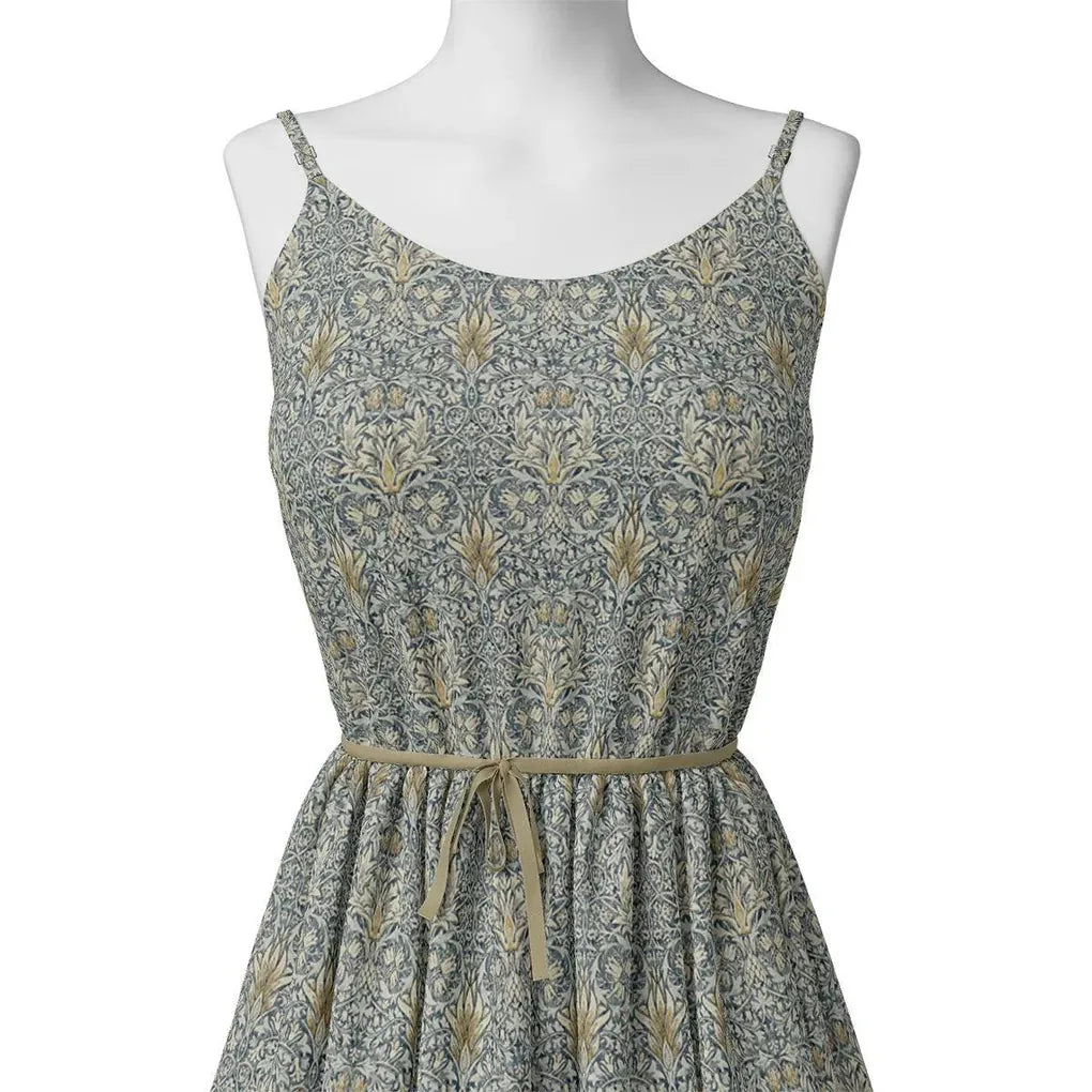 Damask Patterns On Yukon Gold Digital Printed Fabric - Crepe – cr 0 ta 05997p2 110 damask patterns on yukon gold digital printed fabric crepe 3