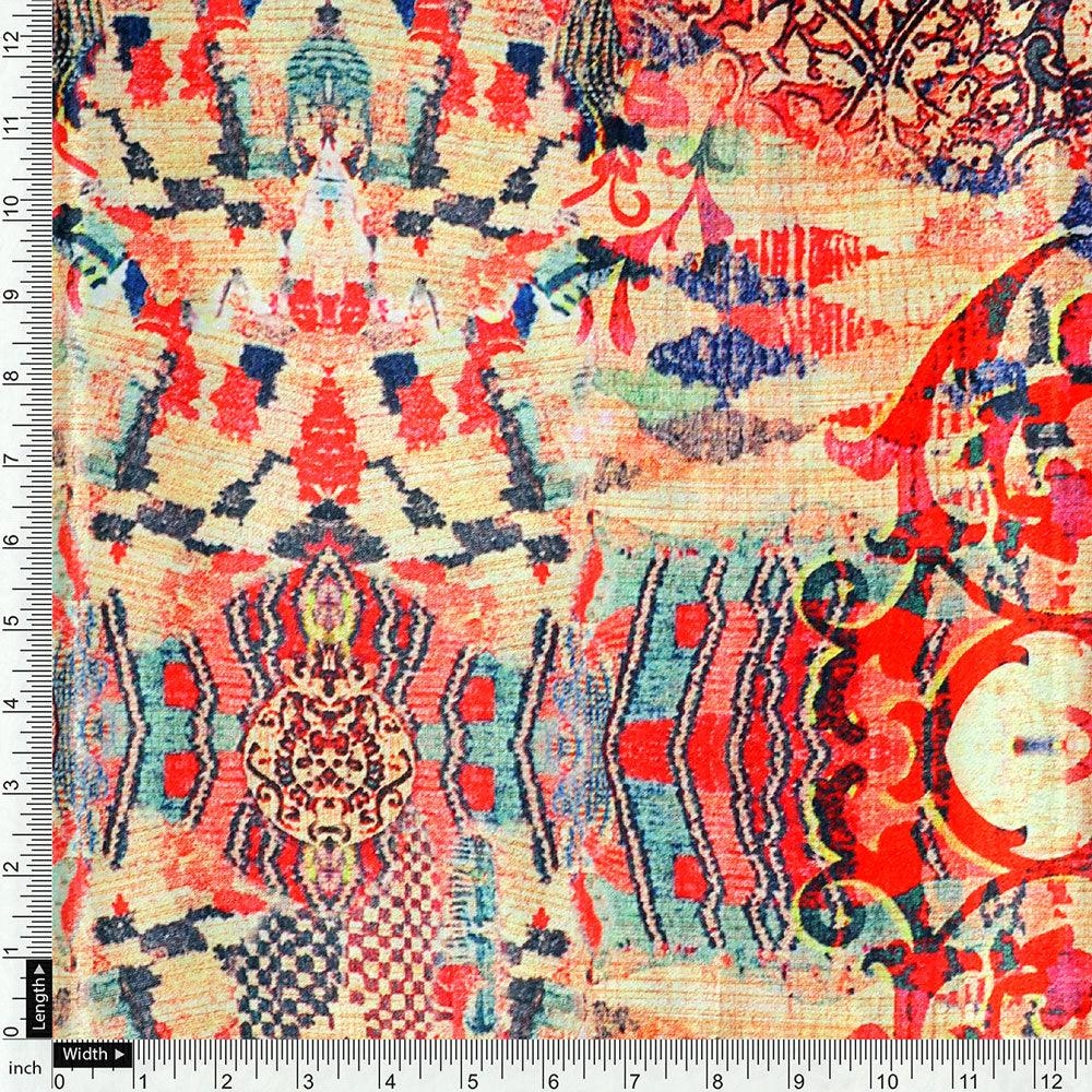 Damask Pattern Digital Printed Fabric - FAB VOGUE Studio®