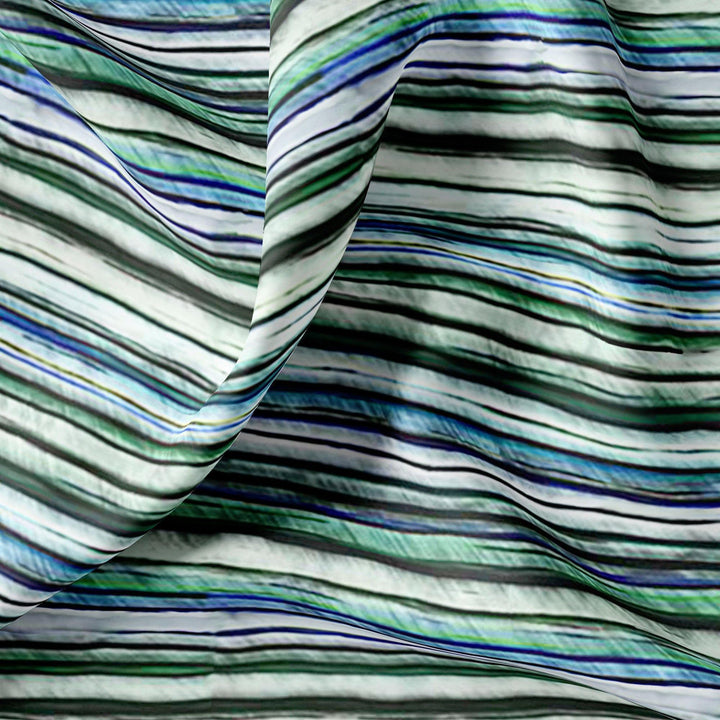 Random Stripes Pattern Digital Printed Fabric - FAB VOGUE Studio®