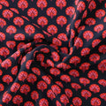 Beautiful Red Floral Over Dark Blue Base Printed Fabric – cr 0 ta01245 110 beautiful red floral over dark blue base printed fabric 1