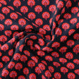 Beautiful Red Floral Over Dark Blue Base Printed Fabric – cr 0 ta01245 110 beautiful red floral over dark blue base printed fabric 1