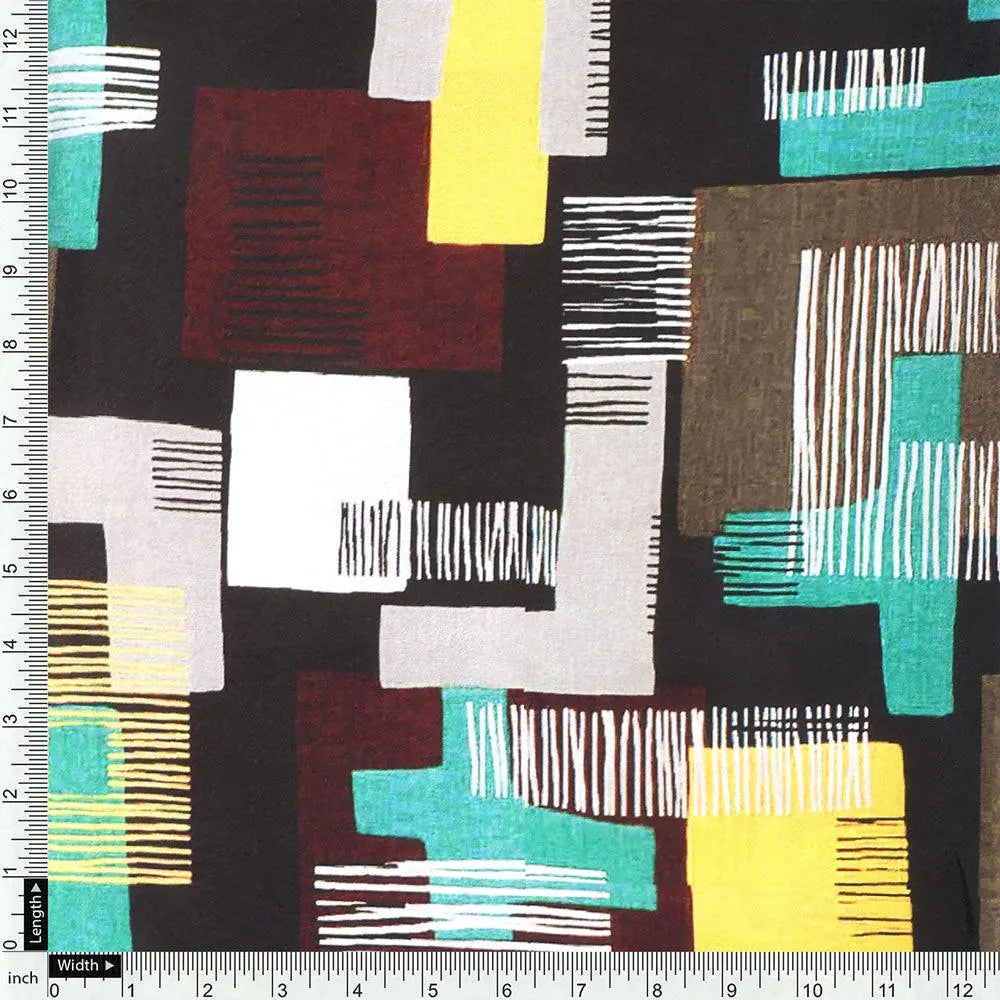 Trendy Colourful Puzzle Decorative Digital Printed Fabric - Silk Crepe – cr 0 ta0142 110 trendy colourful puzzle decorative digital printed fabric silk crepe 4