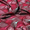 Bold Colourful Mahogany Leaf Digital Printed Fabric - Silk Crepe – cr 0 ta0169 110 bold colourful mahogany leaf digital printed fabric silk crepe 3