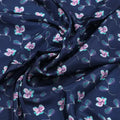 Flowers Floating over Blue Base Digital Printed Fabric – cr 0 ta03001 110 flowers floating over blue base digital printed fabric 3
