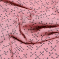 Peach Coloured Logical Abstract Motif Digital Printed Fabric  - Crepe – cr 0 ta05447b 110 peach coloured logical abstract motif digital printed fabric crepe 3