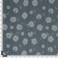 White Aster With Gray Background Digital Printed Fabric - Silk Crepe – cr 0 ta05678 110 white aster with gray background digital printed fabric silk crepe 4