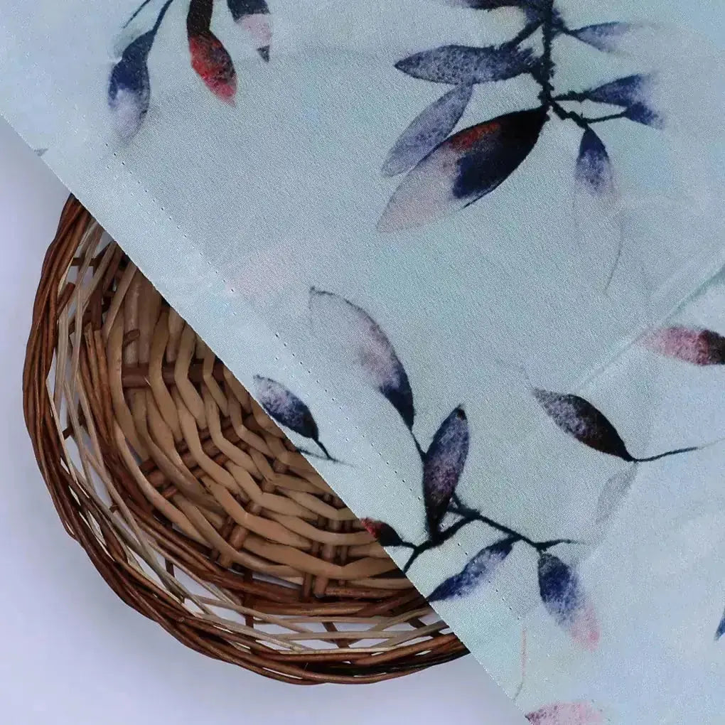 Bluish Thin And Light Leaves Digital Printed Fabric - Crepe – cr 0 ta05861p2 110 bluish thin and light leaves digital printed fabric crepe 2