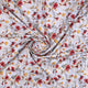 Daisy Branch Of White Flower Digital Printed Fabric - Silk Crepe – cr 0 ta06071 110 daisy branch of white flower digital printed fabric silk crepe 1