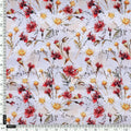 Daisy Branch Of White Flower Digital Printed Fabric - Silk Crepe – cr 0 ta06071 110 daisy branch of white flower digital printed fabric silk crepe 4