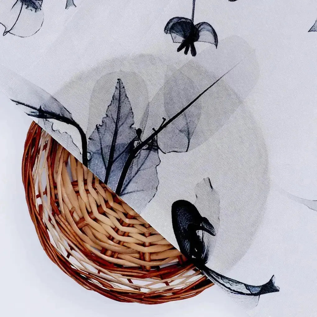 Black Floating Flowers Digital Printed Fabric - Crepe – cr 0 ta06256 110 black floating flowers digital printed fabric crepe 2