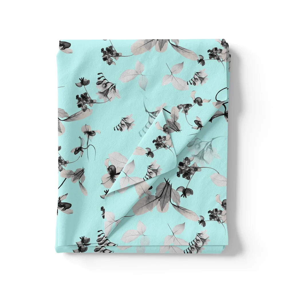 Morden Grey Leaves With Branch Digital Printed Fabric - Silk Crepe – cr 0 ta06256p2 110 morden grey leaves with branch digital printed fabric silk crepe 3
