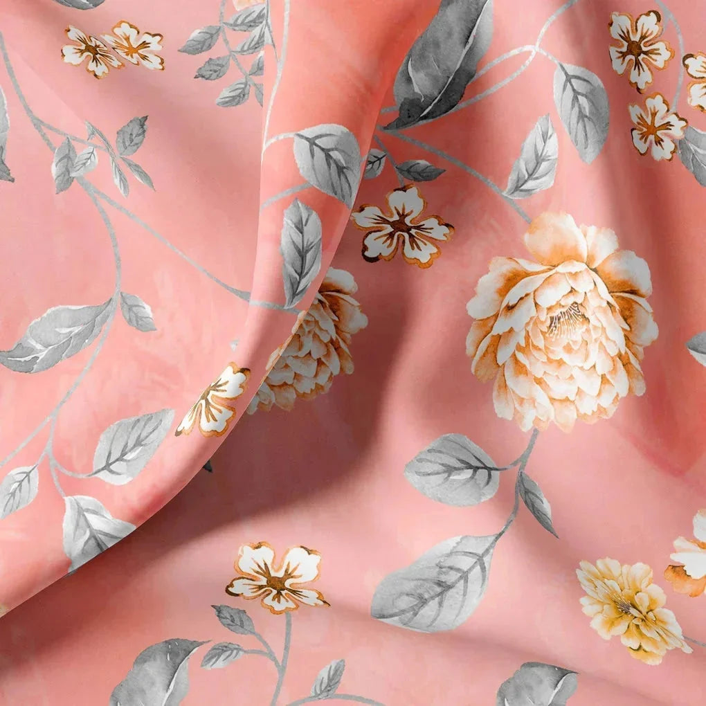 Beautiful Red Base Floral Vine Digital Printed Fabric – cr 0 ta06679 110 beautiful red base floral vine digital printed fabric 1