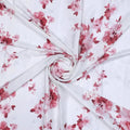 Maroon Flower Bunch Digital Printed Fabric - Crepe – cr 0 ta06839p3 110 maroon flower bunch digital printed fabric crepe 1