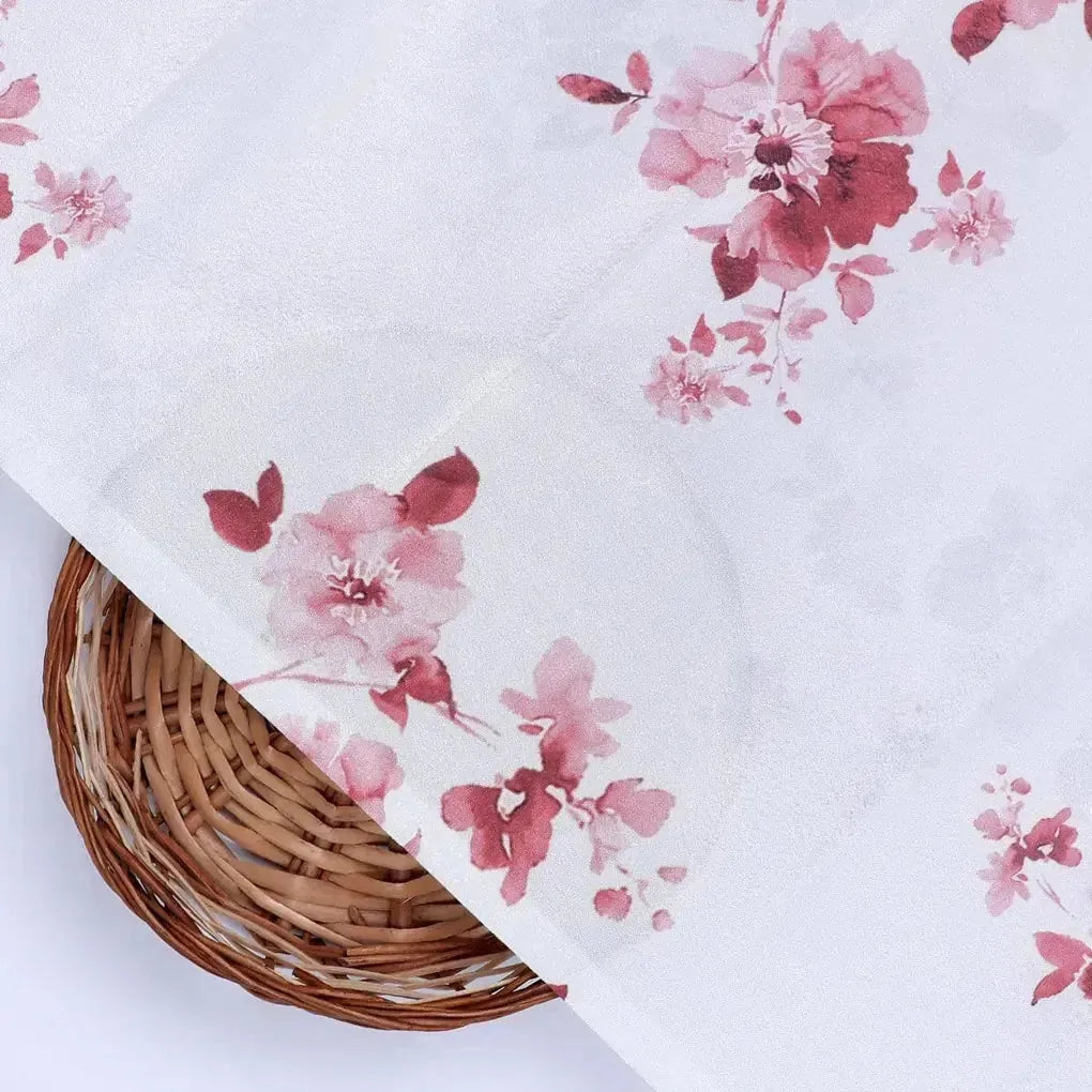 Maroon Flower Bunch Digital Printed Fabric - Crepe – cr 0 ta06839p3 110 maroon flower bunch digital printed fabric crepe 2