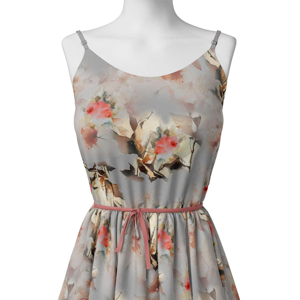 Red Leaves Printed Silk Crepe Fabric Material – cr 0 ta07091p6 110 red leaves printed silk crepe fabric material 2