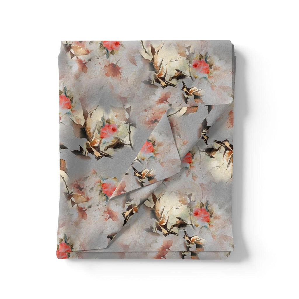 Red Leaves Printed Silk Crepe Fabric Material – cr 0 ta07091p6 110 red leaves printed silk crepe fabric material 3