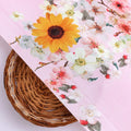 Decorative Multicolour Sunflower Digital Printed Fabric - Silk Crepe – cr 0 ta07140 110 decorative multicolour sunflower digital printed fabric silk crepe 2