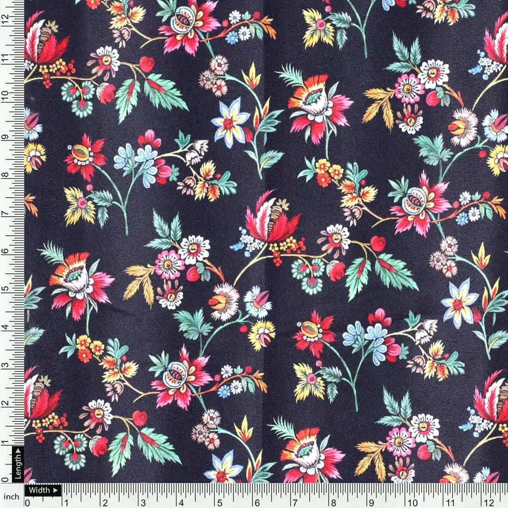 Small Wild Flower Motif Digital Printed Fabric – cr 0 ta0738 110 small wild flower motif digital printed fabric 4