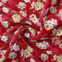 Big Narcissus Multi Colour Flower Digital Printed Fabric - Silk Crepe – cr 0 ta07418p9 110 big narcissus multi colour flower digital printed fabric silk crepe 1