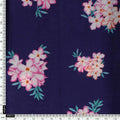 Violet Flower Bunch Digital Printed Fabric - Crepe – cr 0 ta07525 110 violet flower bunch digital printed fabric crepe 4