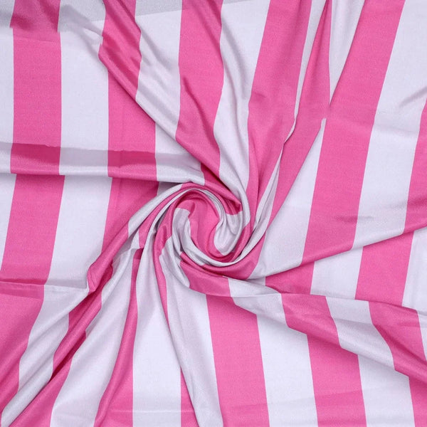 Peach And Pink Stripes Digital Printed Fabric  - Crepe – cr 0 ta07536 110 peach and pink stripes digital printed fabric crepe 1