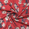 Red And White Flower Digital Printed Fabric - Crepe – cr 0 ta07549 110 red and white flower digital printed fabric crepe 1
