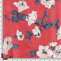 Red And White Flower Digital Printed Fabric - Crepe – cr 0 ta07549 110 red and white flower digital printed fabric crepe 4