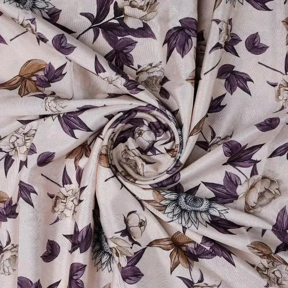 Vintage Look Flower Digital Printed Fabric - Crepe – cr 0 ta07596 110 vintage look flower digital printed fabric crepe 1