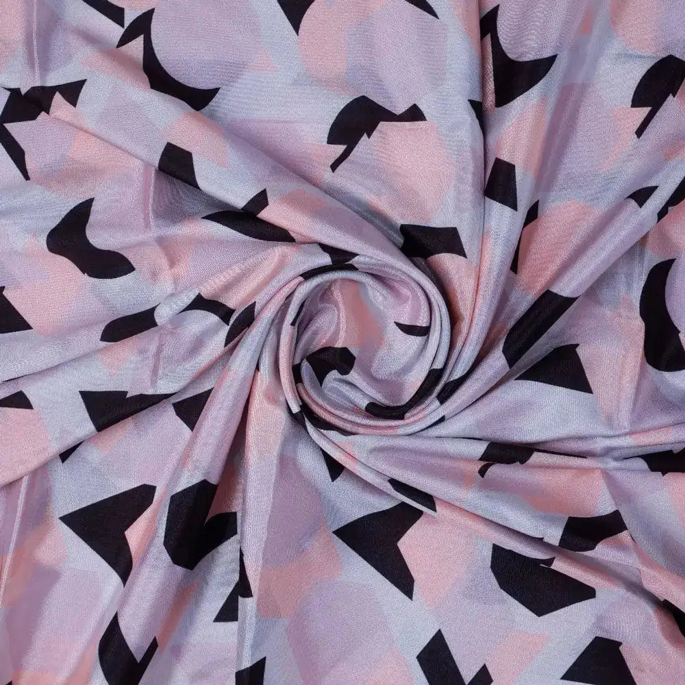 Colourful Geometric Shape Digital Printed Fabric - Silk Crepe – cr 0 ta07611a 110 colourful geometric shape digital printed fabric silk crepe 1