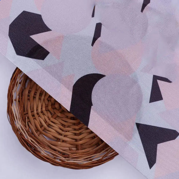 Colourful Geometric Shape Digital Printed Fabric - Silk Crepe – cr 0 ta07611a 110 colourful geometric shape digital printed fabric silk crepe 2 - alternate view