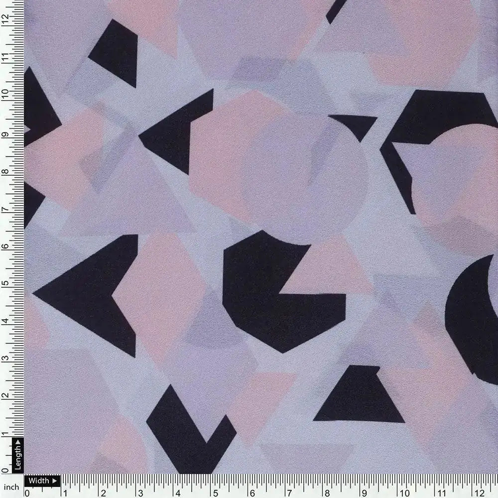 Colourful Geometric Shape Digital Printed Fabric - Silk Crepe – cr 0 ta07611a 110 colourful geometric shape digital printed fabric silk crepe 3