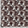 Watercolor Blooming Flower Brown Flower Digital Printed Fabric - Silk Crepe – cr 0 ta08146p3 110 watercolor blooming flower brown flower digital printed fabric silk crepe 5