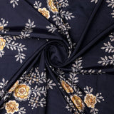Embroidery Flower And Buds Digital Printed Fabric - Silk Crepe – cr 0 ta08266p 110 embroidery flower and buds digital printed fabric silk crepe 1