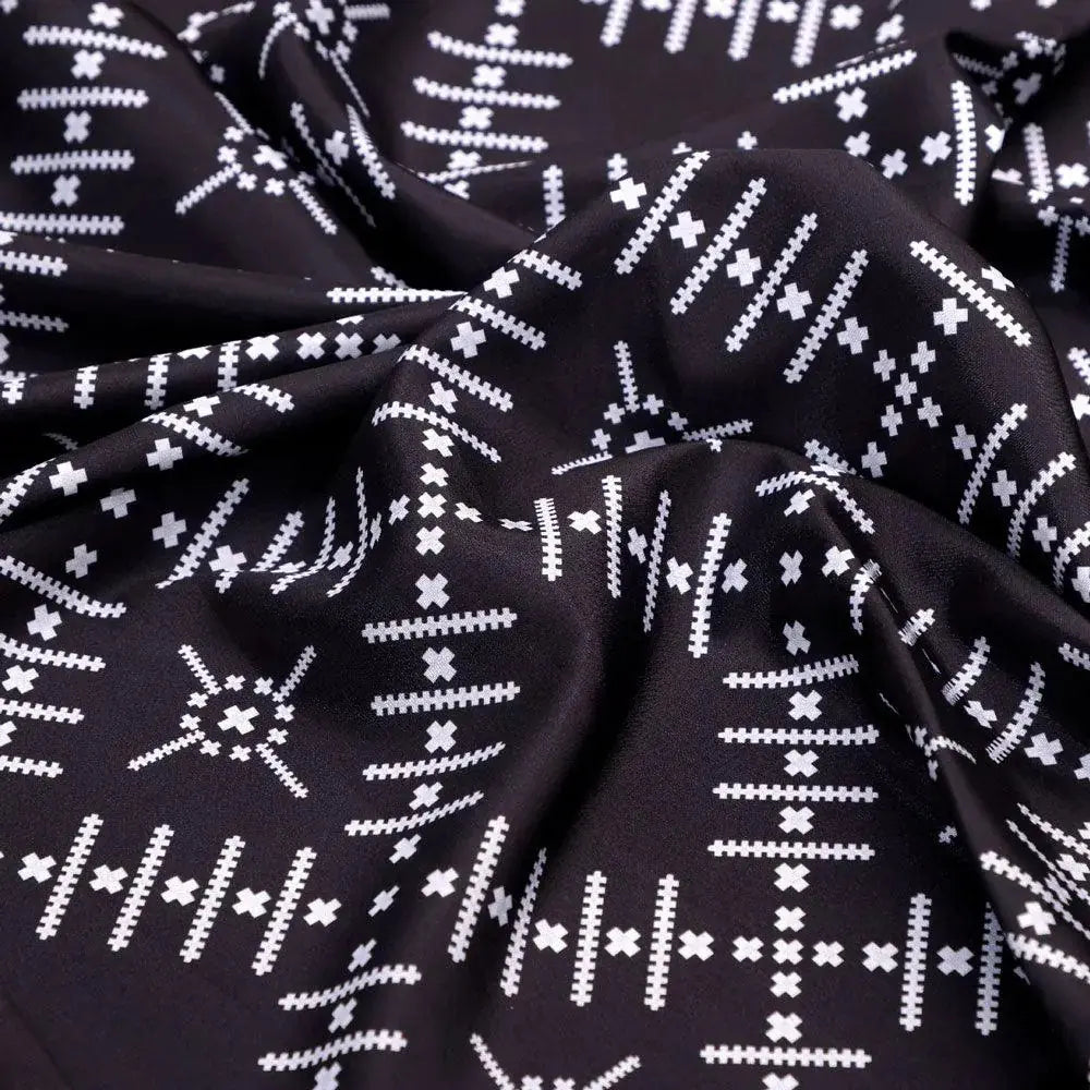 Morden Digital Art Of Doted Lining Digital Printed Fabric - Silk Crepe – cr 0 ta08267p 110 morden digital art of doted lining digital printed fabric silk crepe 3