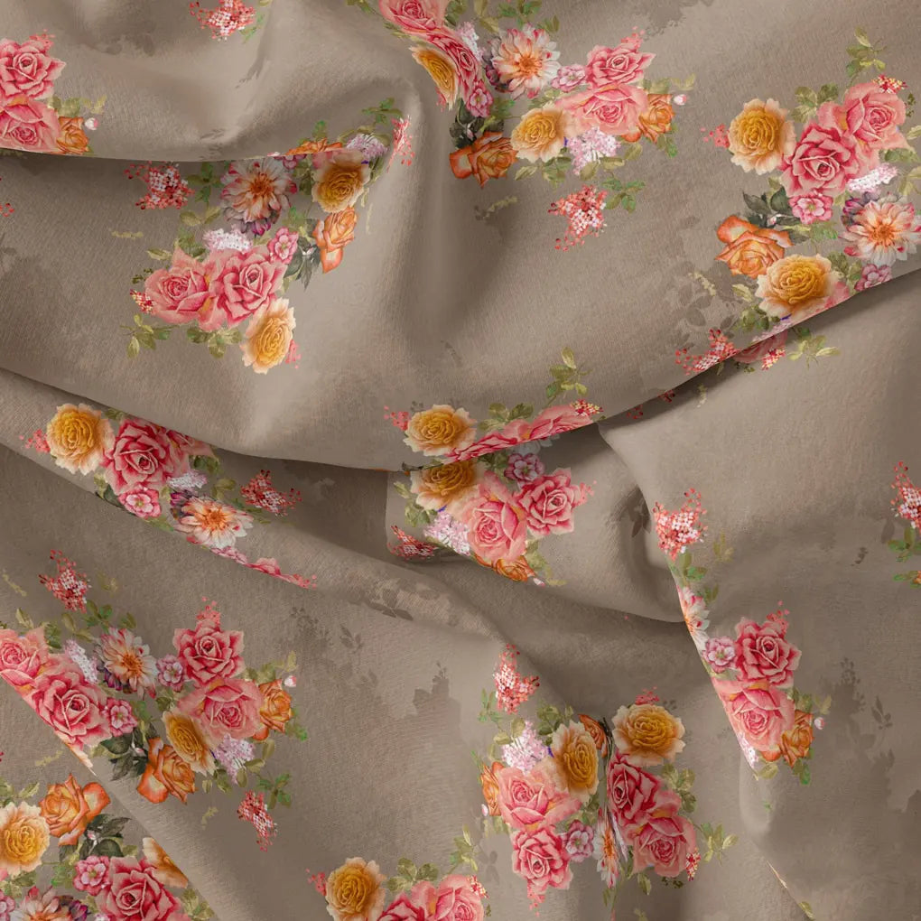 Fragrance Multitype Of Flower Digital Printed Fabric - Silk Crepe – cr 0 ta08280p1 110 fragrance multitype of flower digital printed fabric silk crepe 3